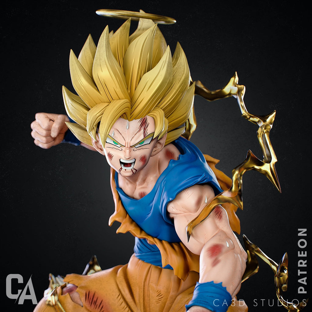 Goku Dragon Ball resin figure by CA 3D Studios — studio preview 2
