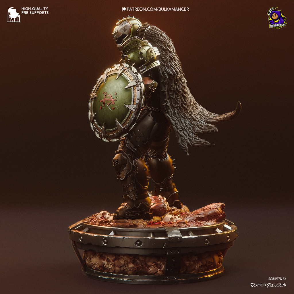 Doom Slayer (Doom) resin figure by Bulkamancer — studio render 7