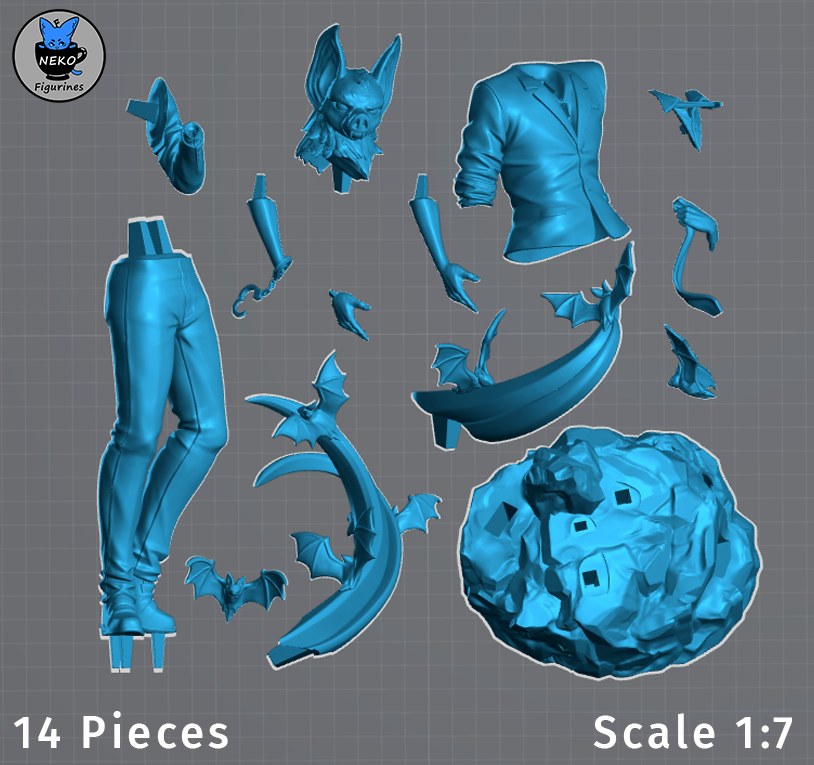 Sonar (Dispatch) resin figure by Neko Figurines — studio render 5