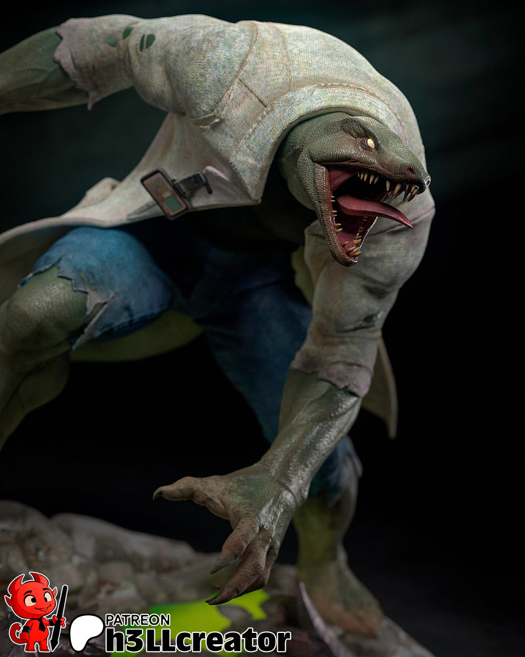 Curt Connors (Marvel) resin figure by h3LLcreator — studio render 6