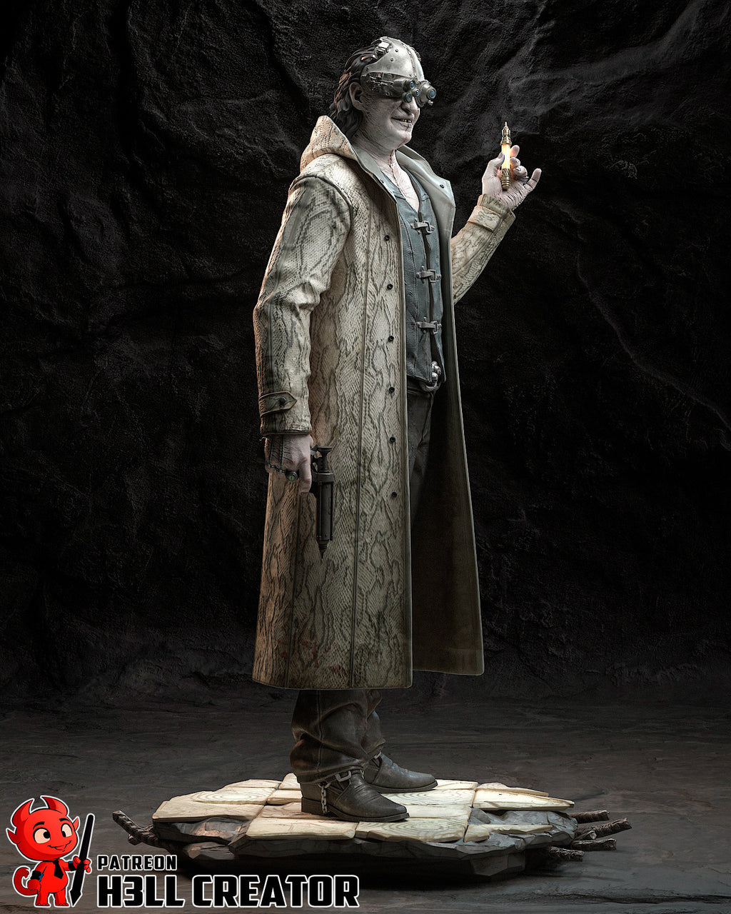 Victor Gideon (Resident Evil) resin figure by h3LLcreator — studio render 7