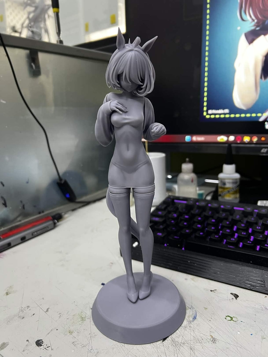 Agnes Tachyon (Umamusume) resin figure by PikkyPrints — studio render 9
