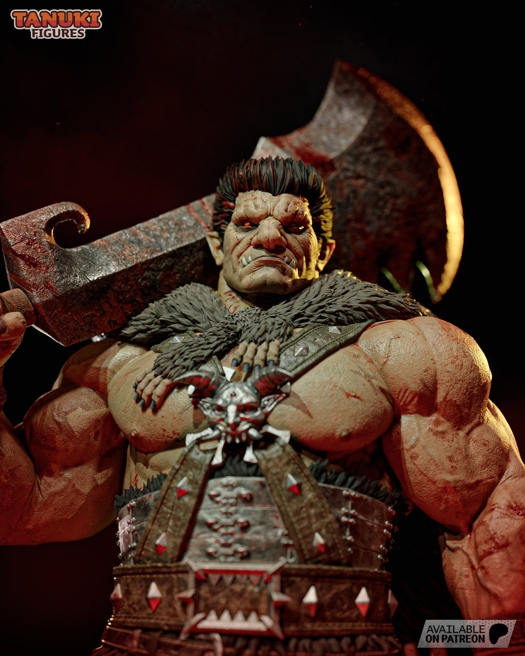 Zodd (Berserk) resin figure by Tanuki Figures — studio render 5