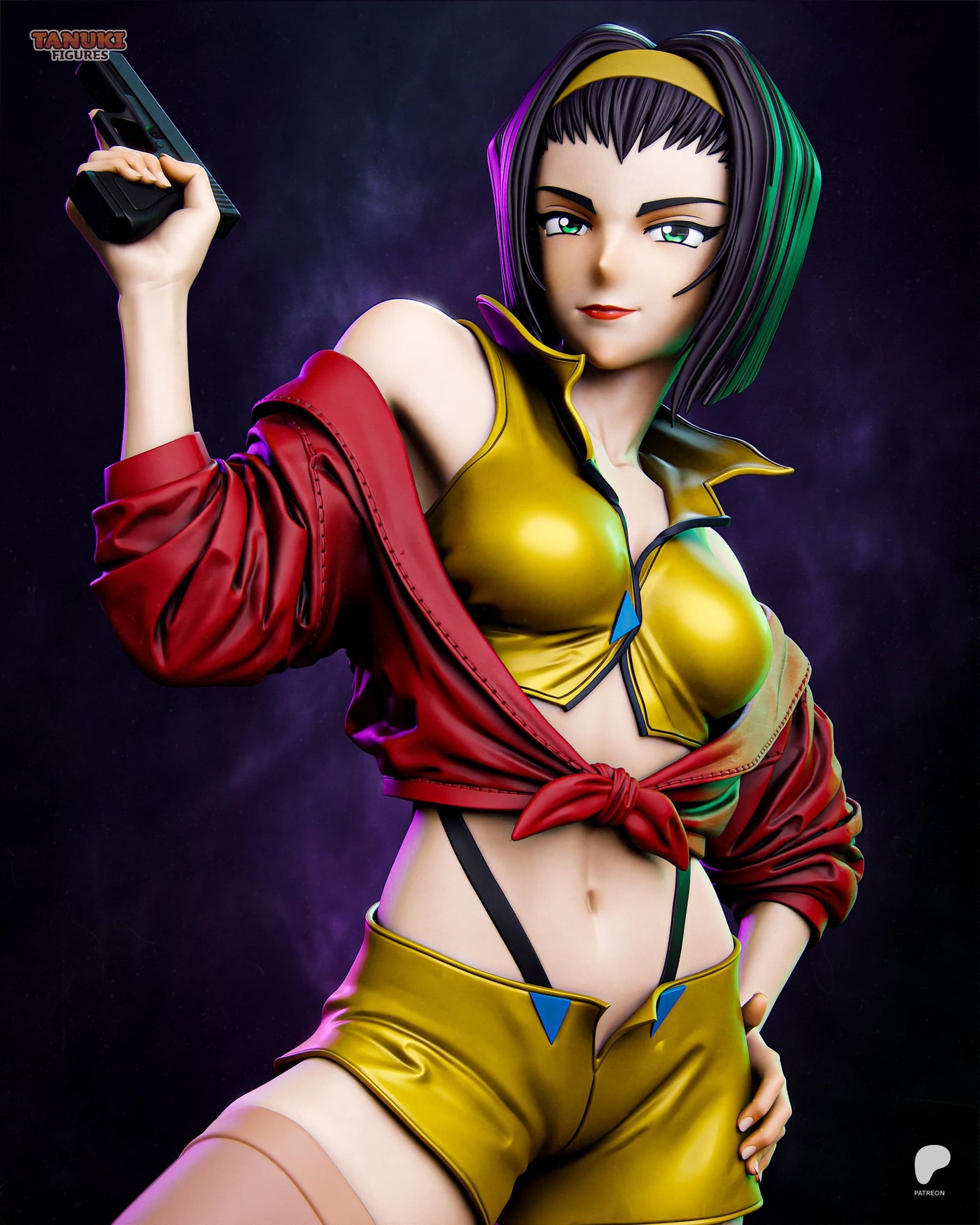 Faye Valentine (Cowboy Bebop) resin figure by Tanuki Figures — studio render 5