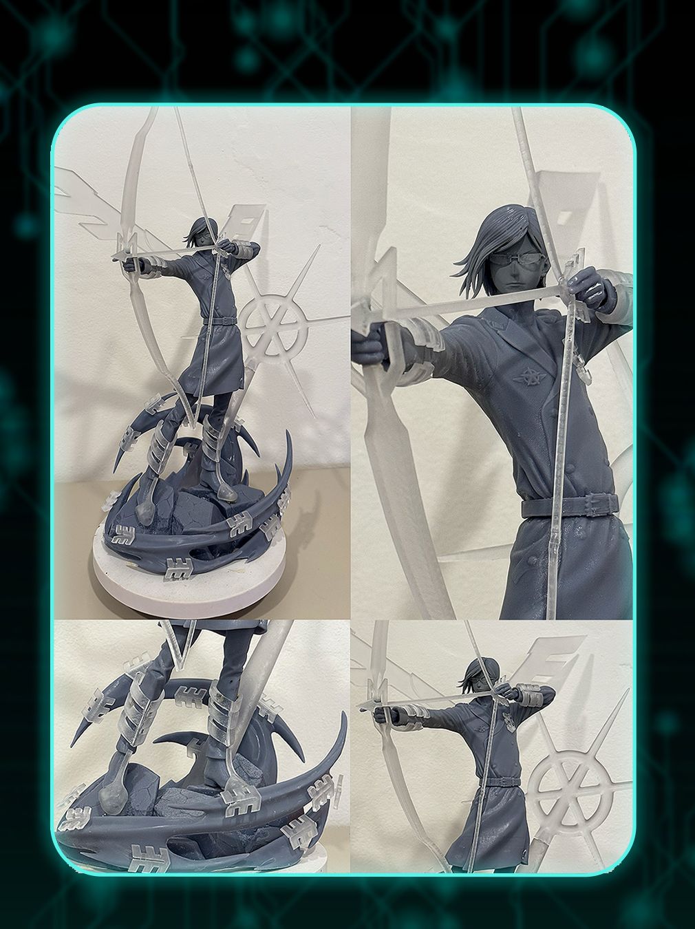 Uryu Ishida (Bleach) resin figure by Kaidan 3D — studio render 8