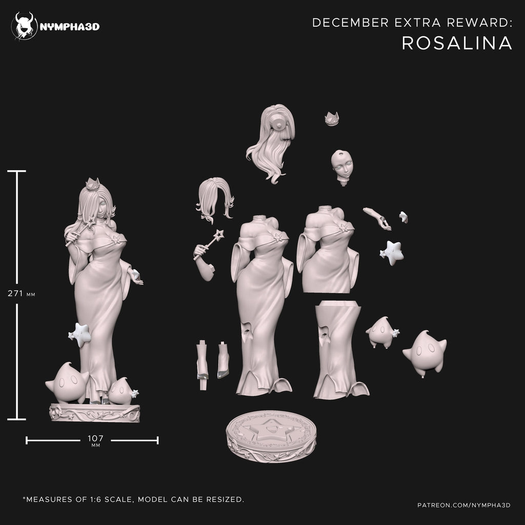 Rosalina (Super Mario) resin figure by Nympha — studio render 6