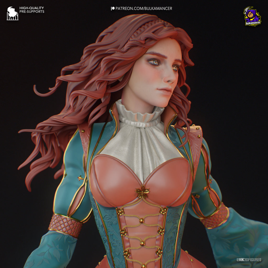 Triss Merigold (The Witcher) resin figure by Bulkamancer — studio render 7