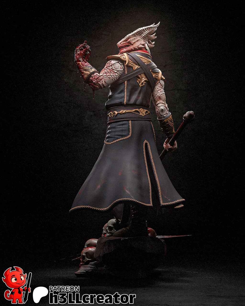 Dark Urge (Baldur's Gate) resin figure by h3LLcreator — studio render 8