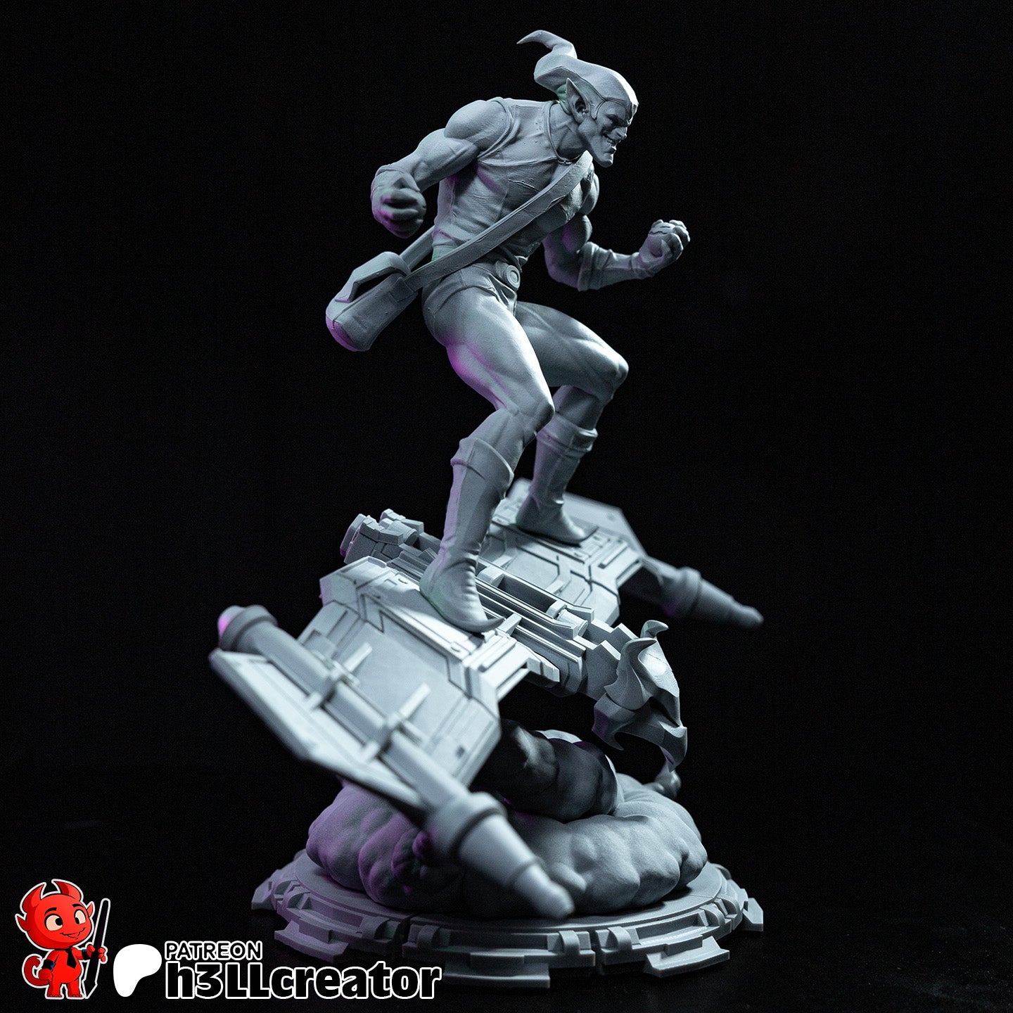 Green Goblin (Marvel) resin figure by h3LLcreator — studio render 11