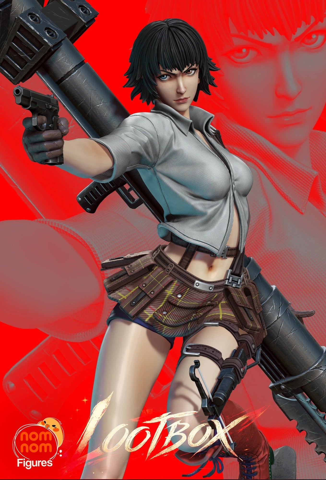 Lady Devil May Cry resin figure by NomNom Figures — studio preview 1