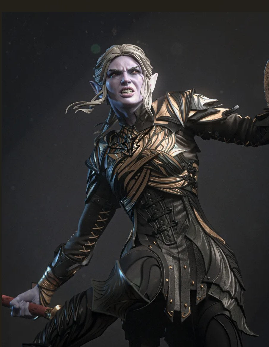 Minthara Baldur's Gate resin figure by CA 3D Studios — studio preview 1