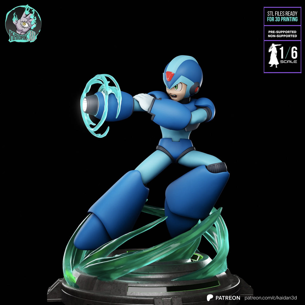Megaman X (Megaman X) resin figure by Kaidan 3D — studio render 3