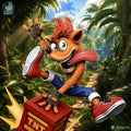 Crash Bandicoot (Crash Bandicoot) resin figure by Kaidan 3D — studio render 1