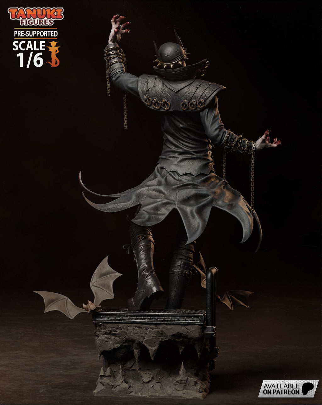 Batman Who Laughs (DC) resin figure by Tanuki Figures — studio render 3