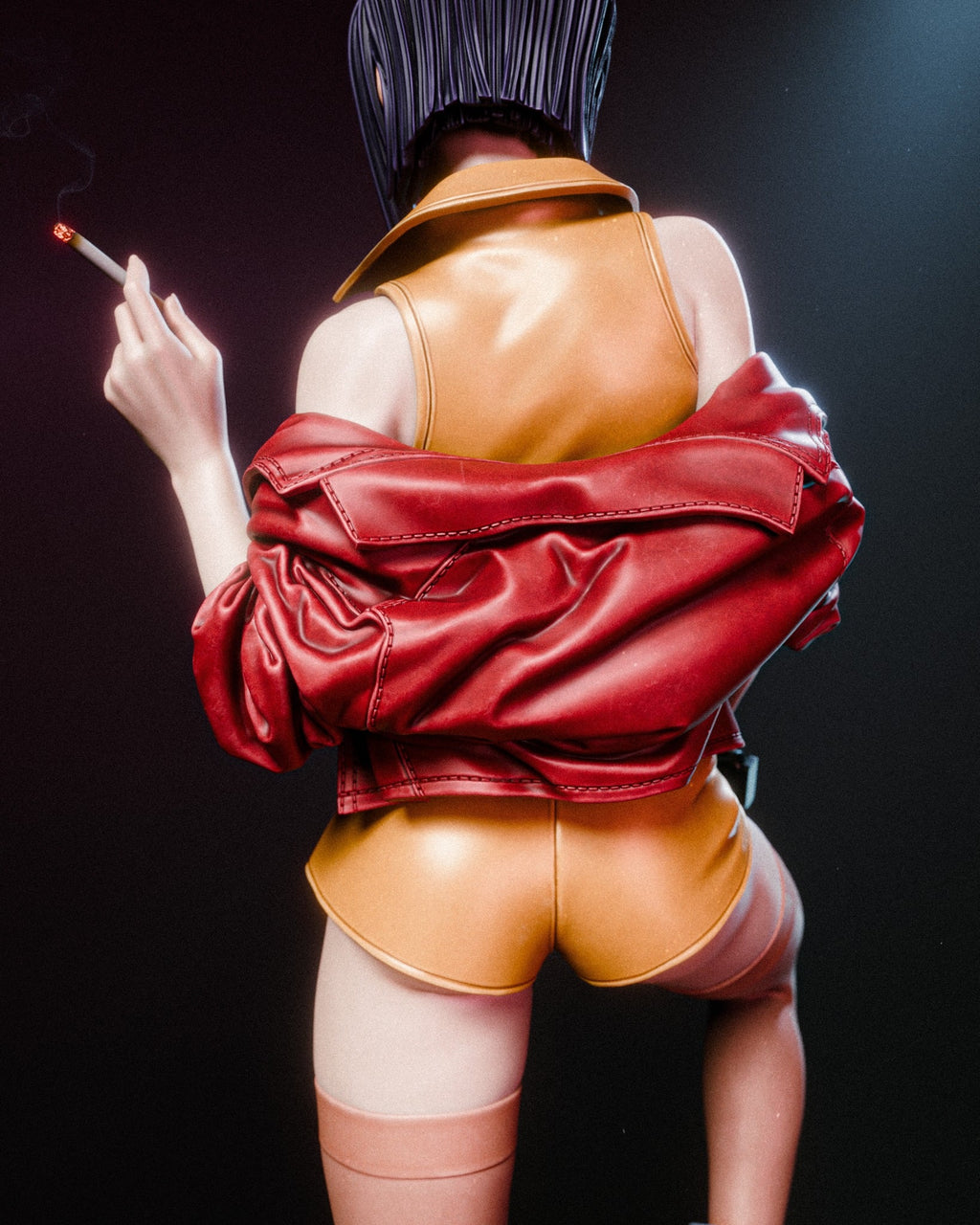 Faye Valentine Cowboy Bebop resin figure by CA 3D Studios — studio preview 2
