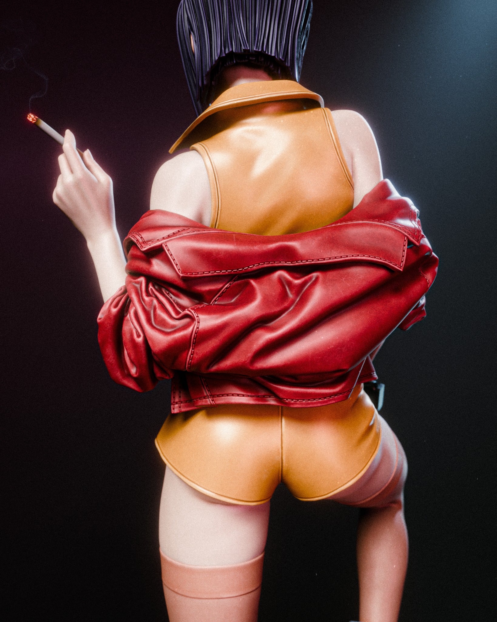 Faye Valentine Cowboy Bebop resin figure by CA 3D Studios — studio preview 2
