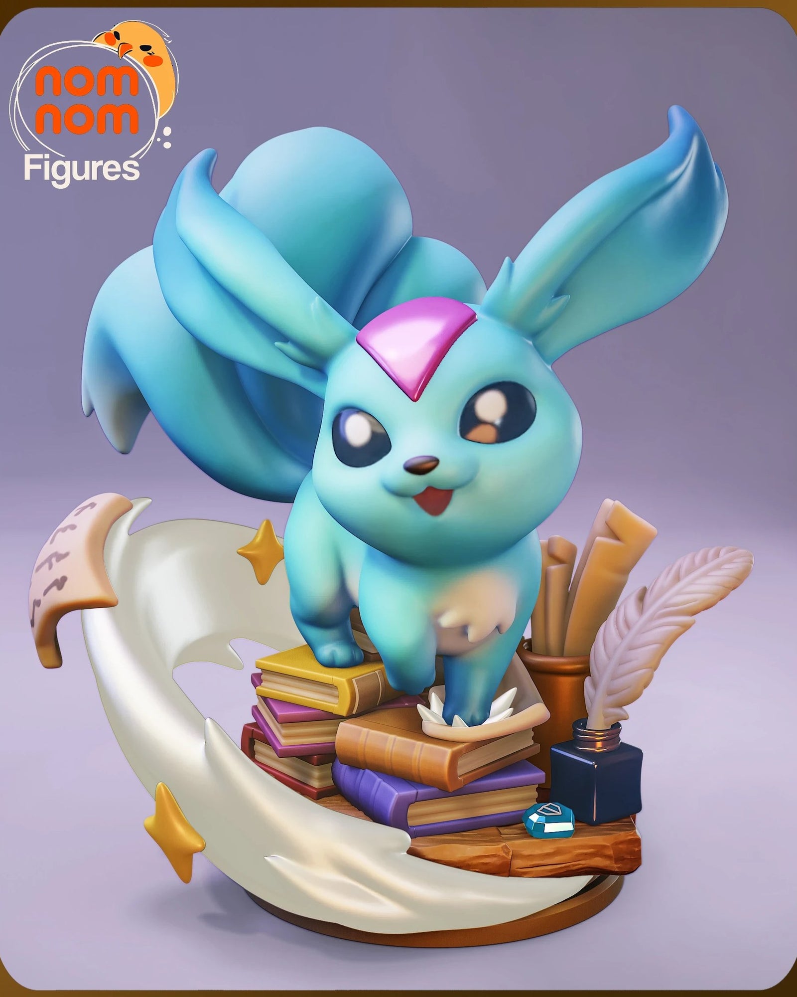 Carbuncle Final Fantasy Chibi resin figure by NomNom Figures — studio preview 1