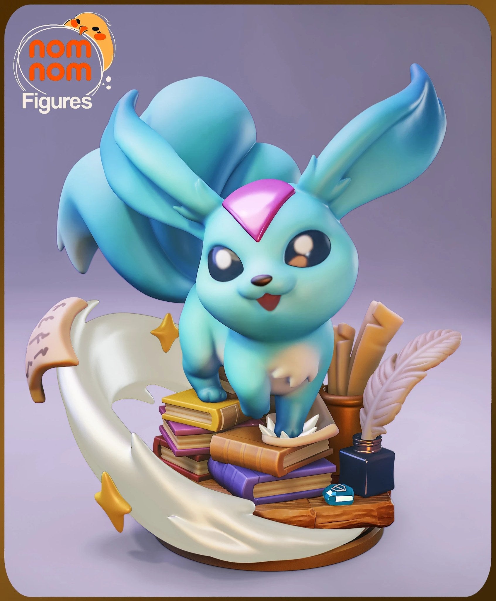Carbuncle Final Fantasy Chibi resin figure by NomNom Figures — studio preview 1