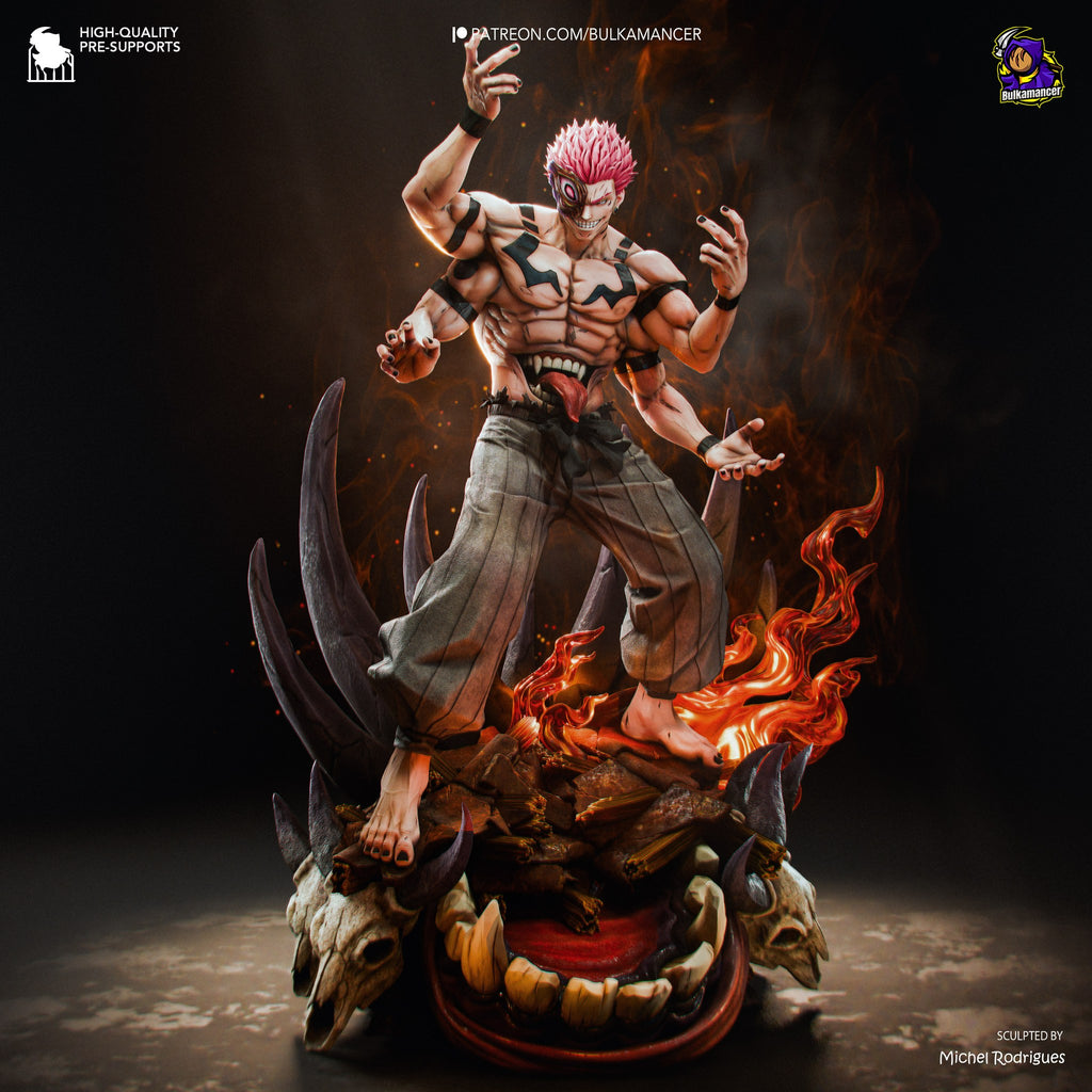 Ryomen Sukuna (Jujutsu Kaisen) resin figure by Bulkamancer — studio render 3