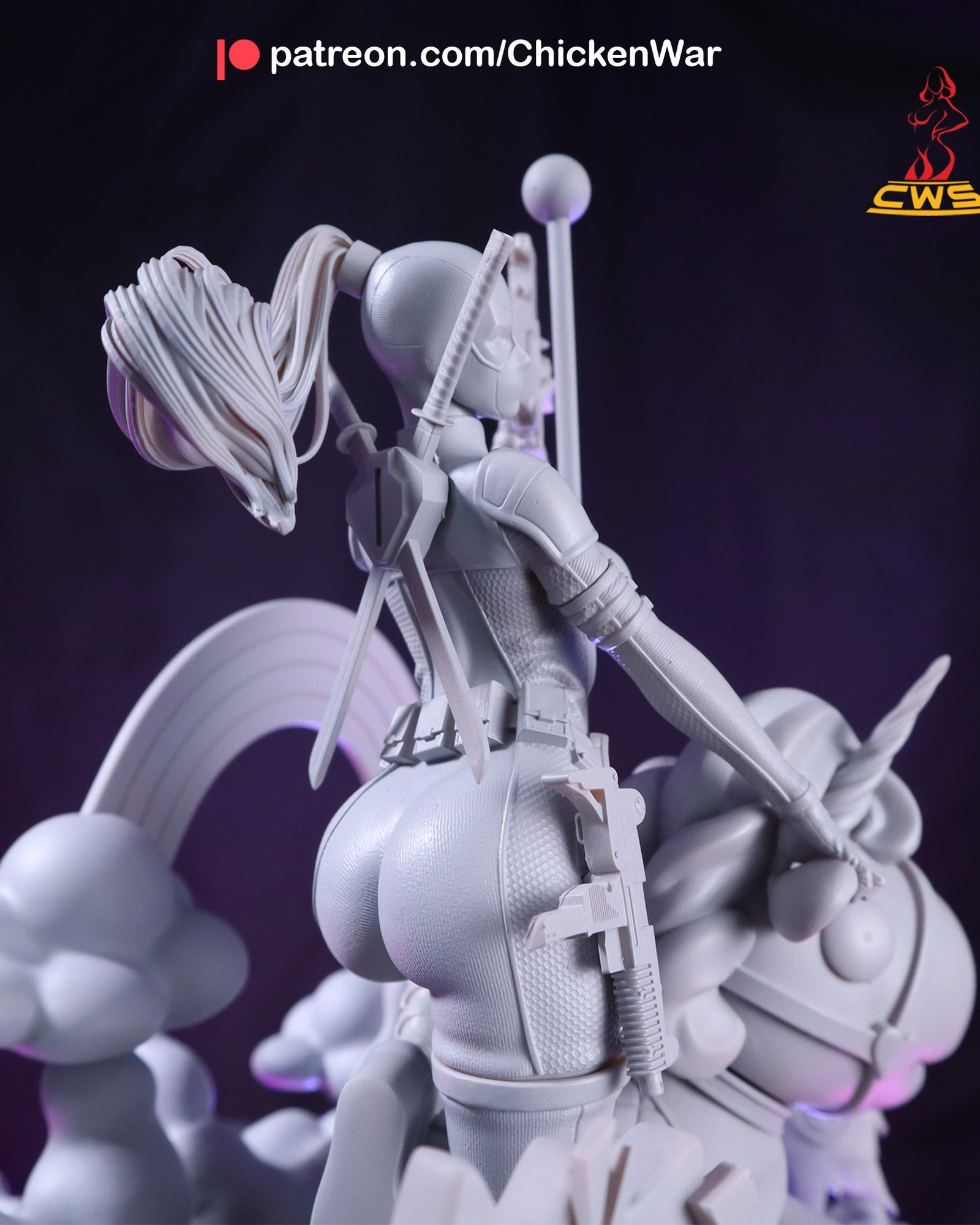 Lady Deadpool (Marvel) resin figure by CW Studio — studio render 5