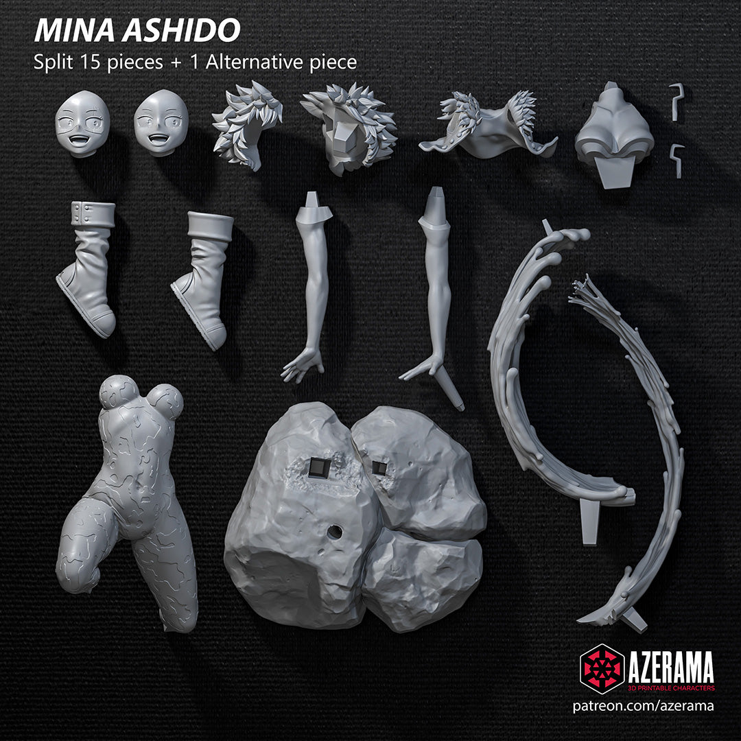 Mina Ashido (My Hero Academia) resin figure by Azerama — studio render 5