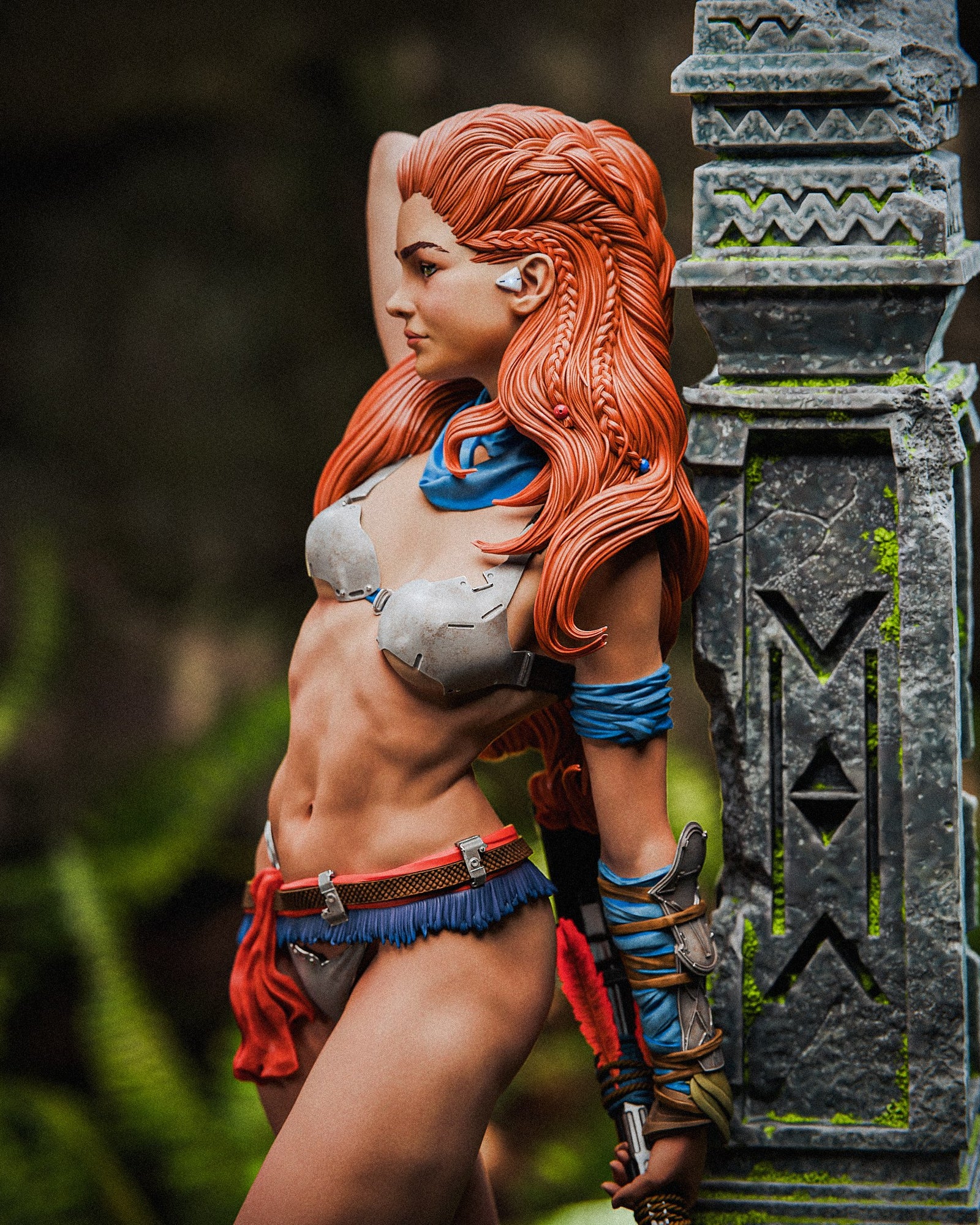 Aloy Horizon: Forbidden West resin figure by CA 3D Studios — studio preview 1