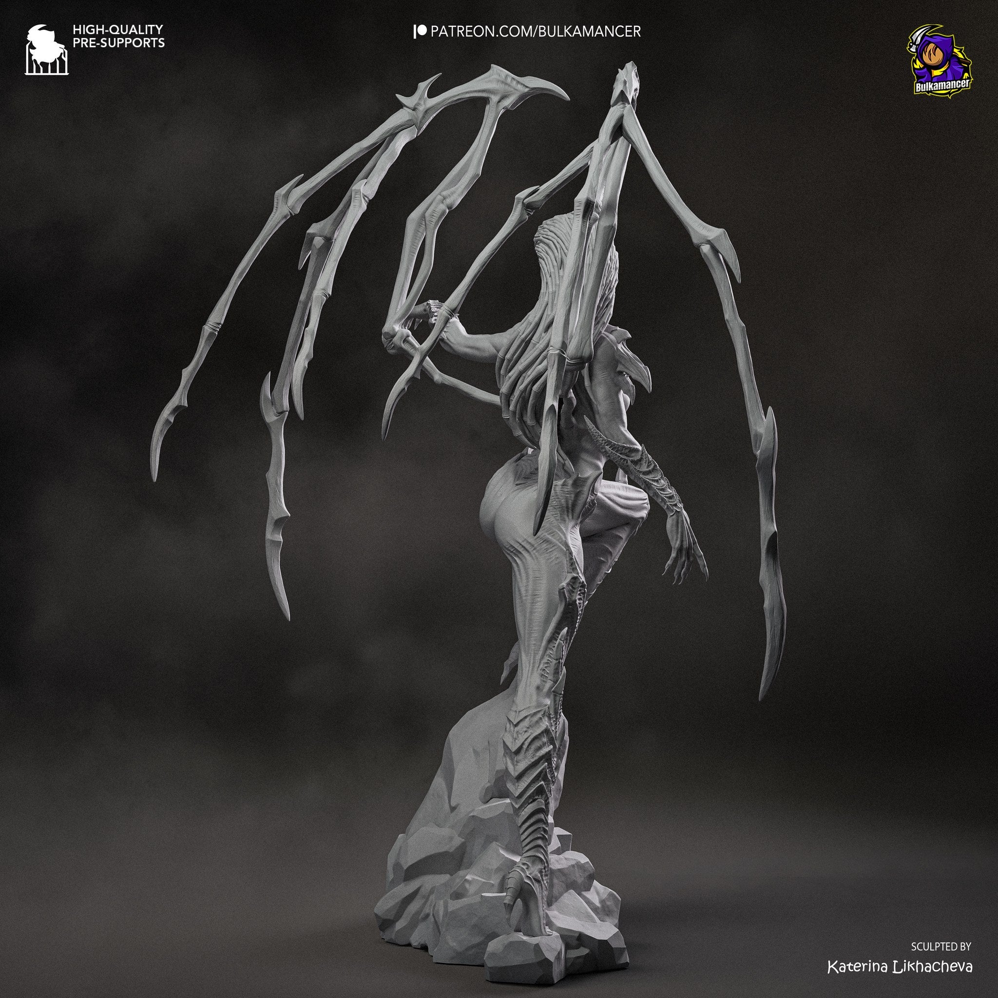 Sarah Kerrigan (StarCraft) resin figure by Bulkamancer — studio render 12