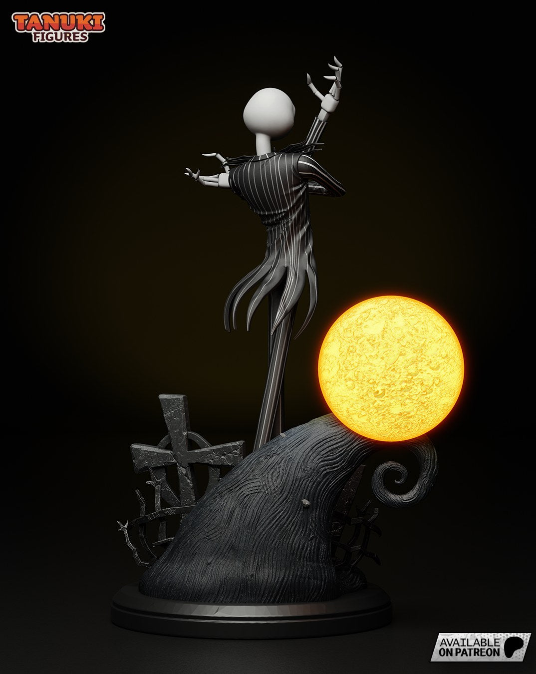 Jack Skellington (The Nightmare Before Christmas) resin figure by Tanuki Figures — studio render 4