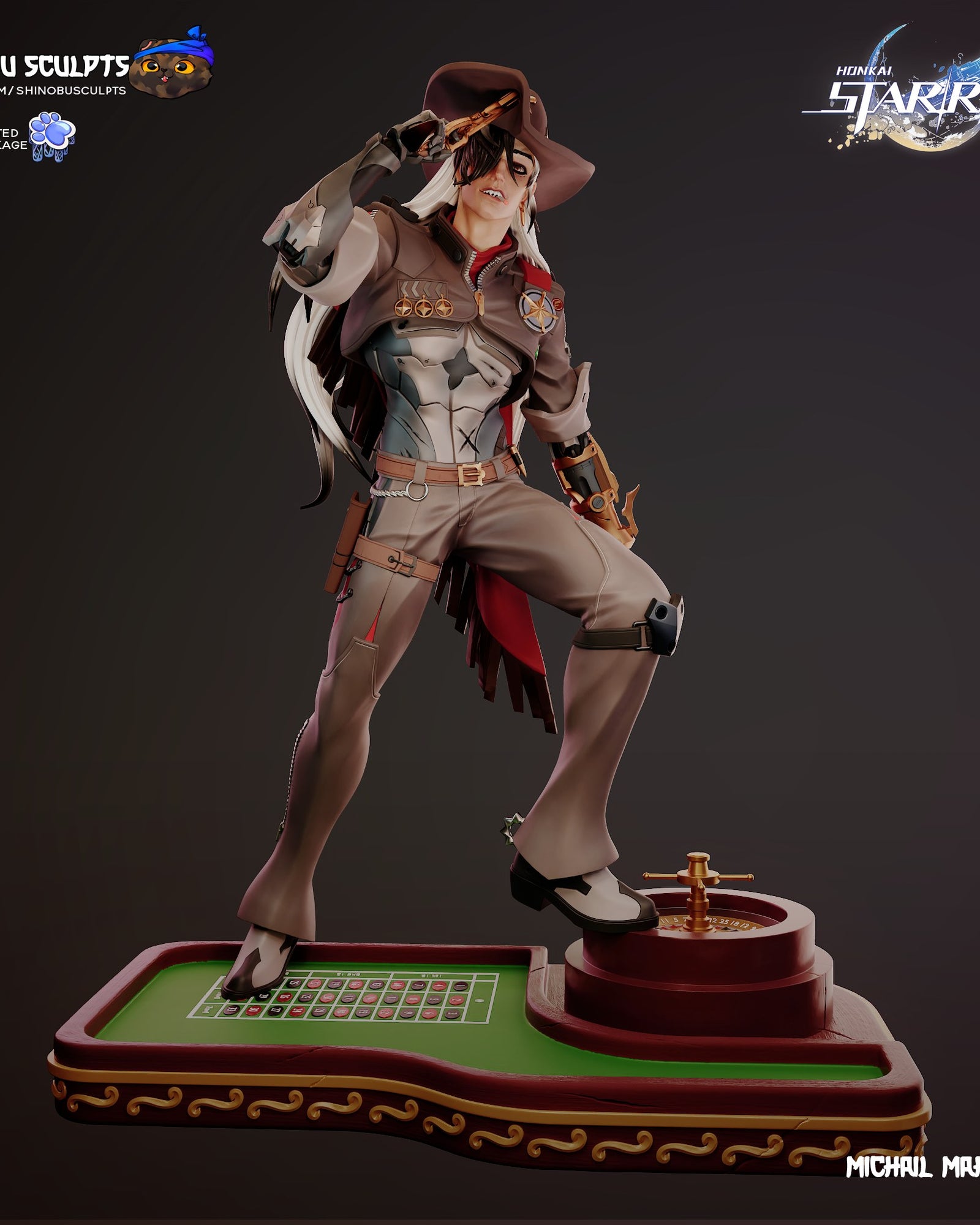 Boothill (Honkai Star Rail) resin figure by Shinobu Sculpts — studio render 2