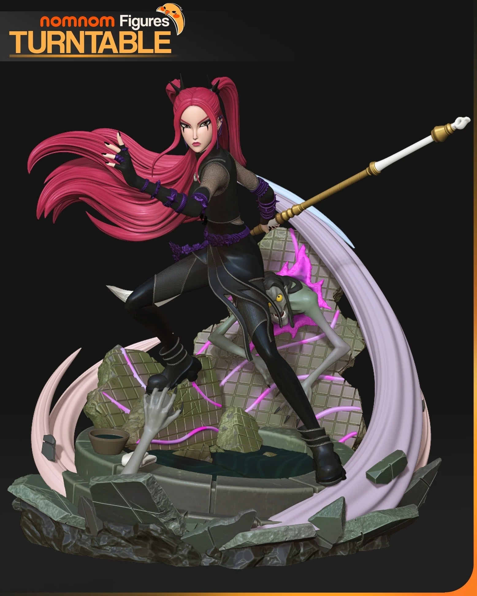 Mira KPop Demon Hunters resin figure by NomNom Figures — studio preview 4