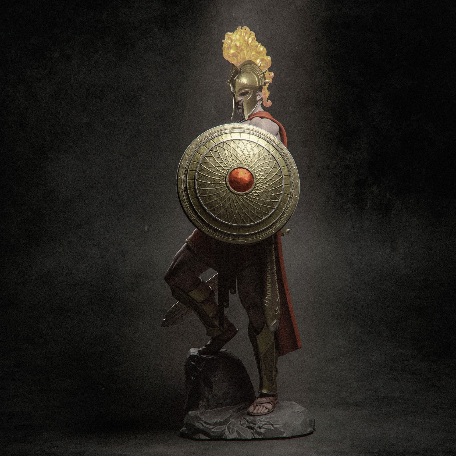Ares Greek mythology resin figure by CA 3D Studios — studio preview 4