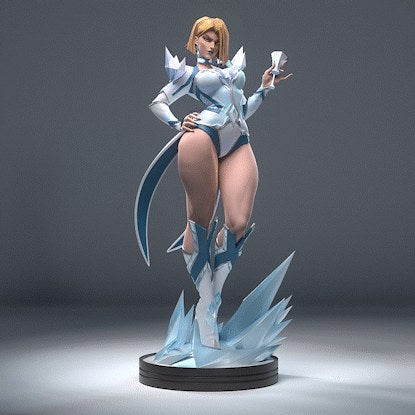 Emma Frost (Marvel) resin figure by h3LLcreator — studio render 2