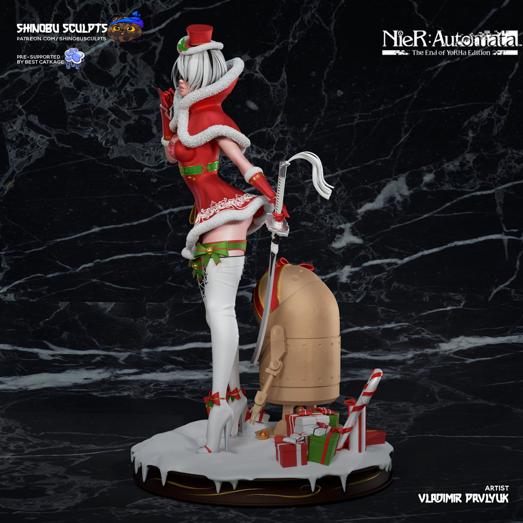 2B (NieR Automata) resin figure by Shinobu Sculpts — studio render 5