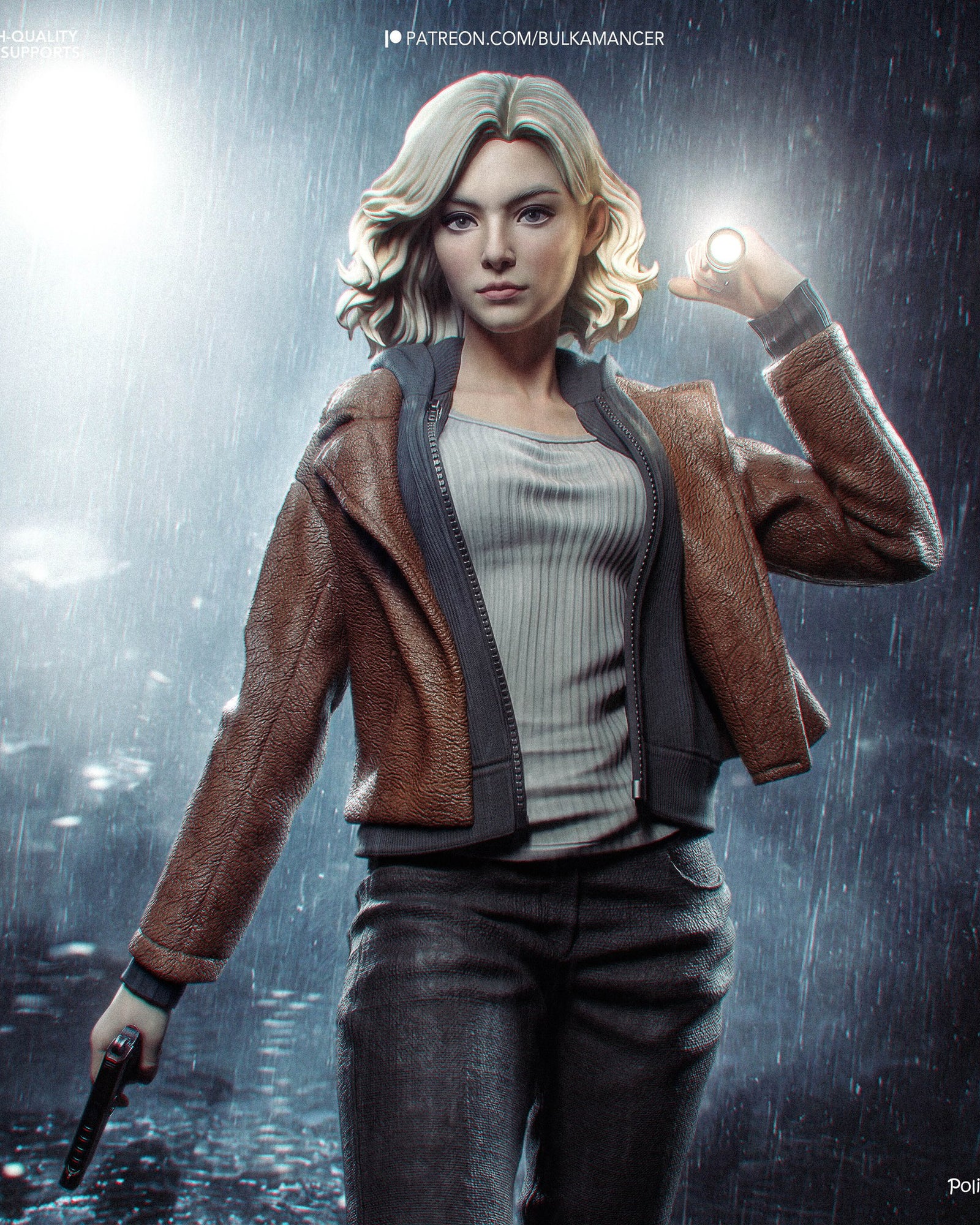 Grace Ashcroft (Resident Evil) resin figure by Bulkamancer — studio render 1