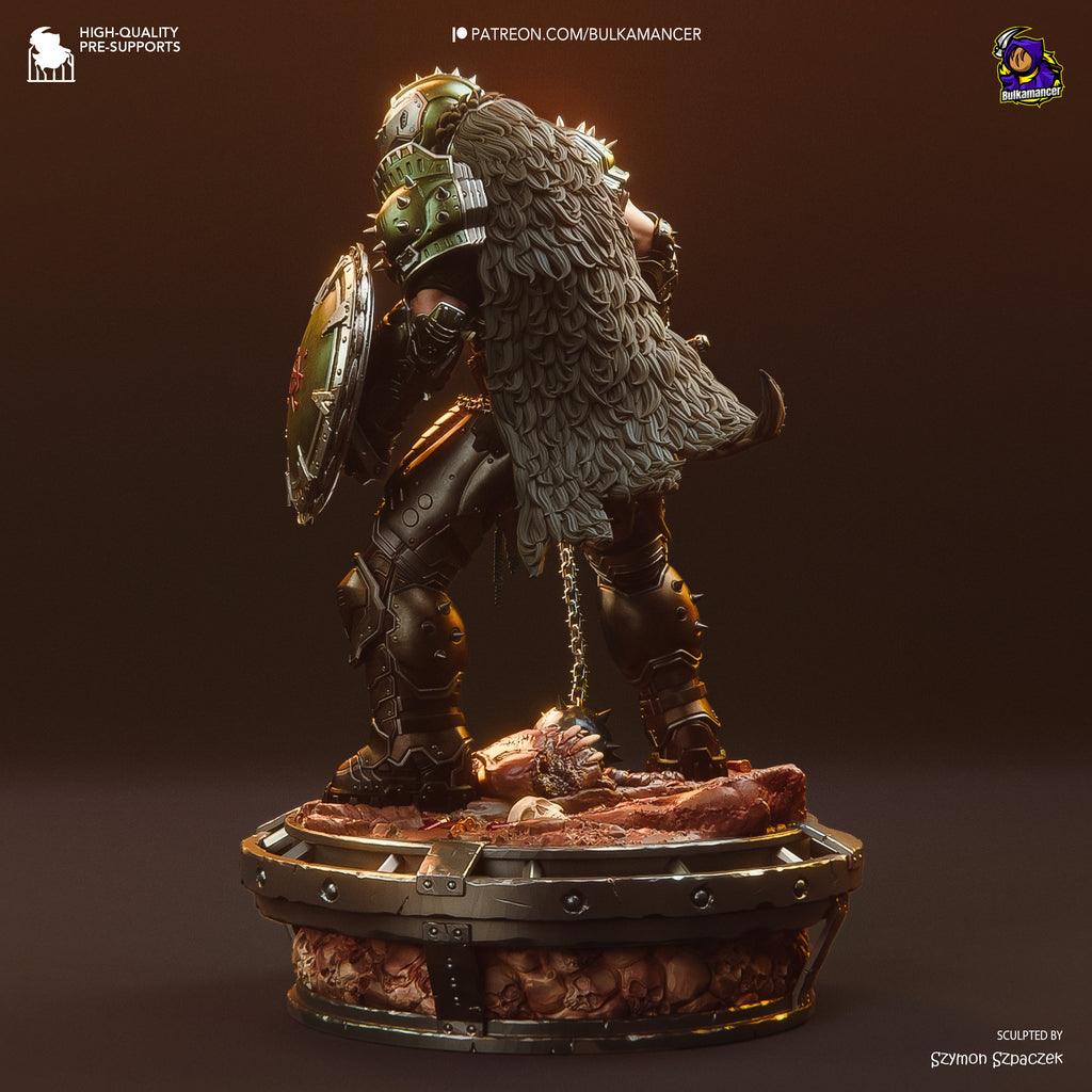 Doom Slayer (Doom) resin figure by Bulkamancer — studio render 6