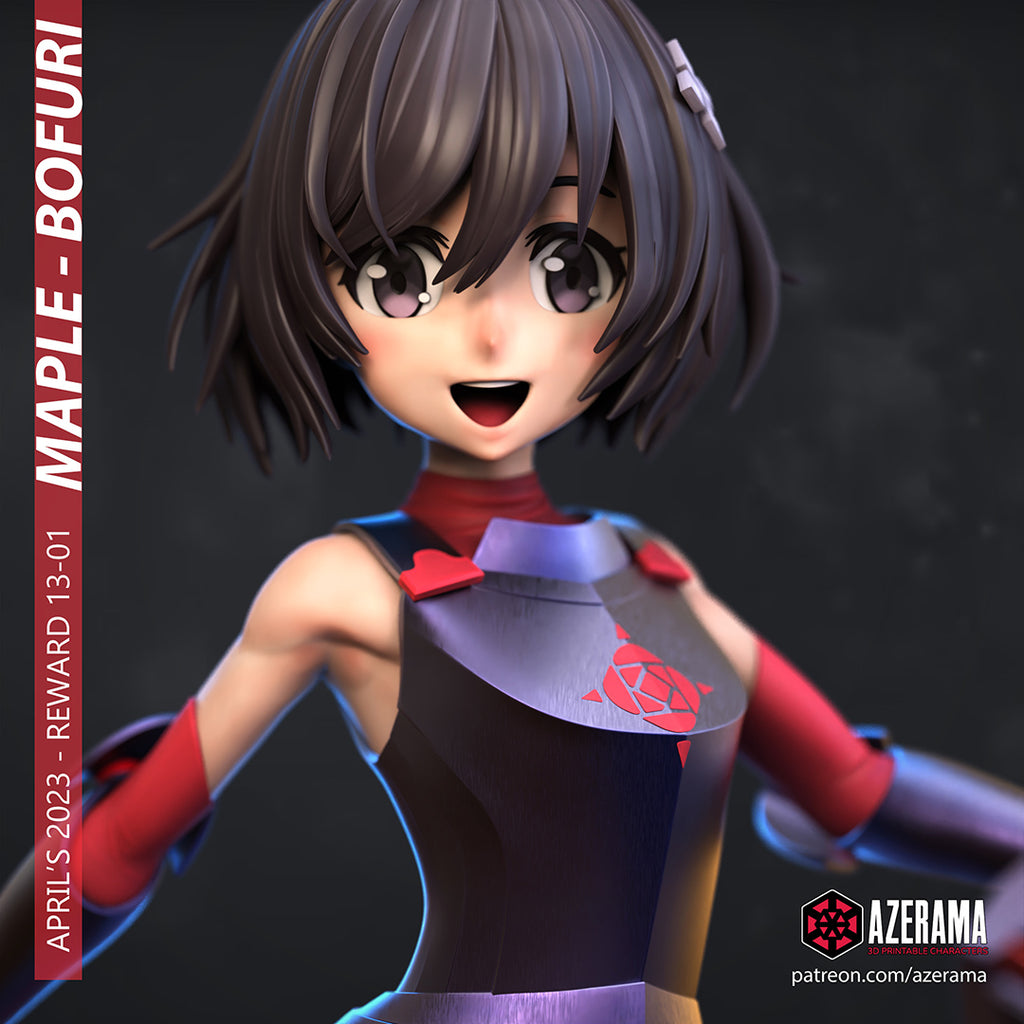 Maple (BOFURI) resin figure by Azerama — studio render 2