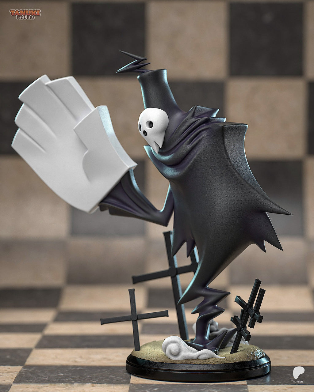 Lord Death (Soul Eater) resin figure by Tanuki Figures — studio render 3