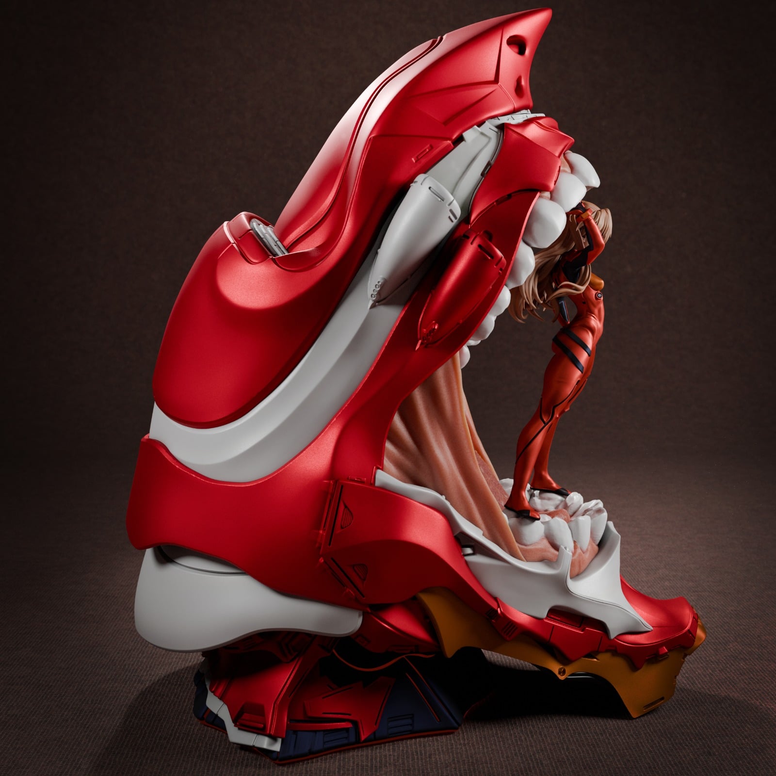 Asuka Langley Soryu and Eva-01 — studio render 4