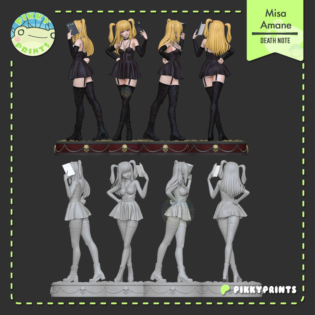 Misa Amane (Death Note) resin figure by PikkyPrints — studio render 8