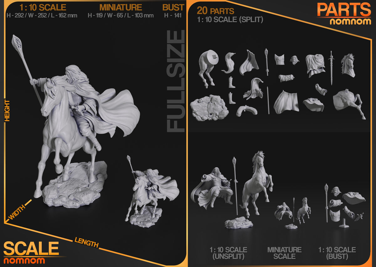 Gandalf the White — studio render 3