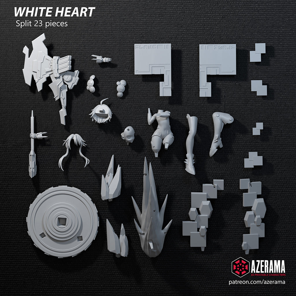 White Heart (Hyperdimension Neptunia) resin figure by Azerama — studio render 6