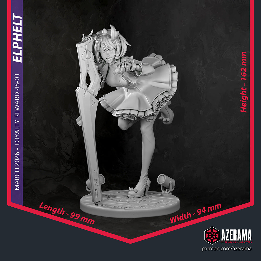 Elphelt (Guilty Gear) resin figure by Azerama — studio render 5