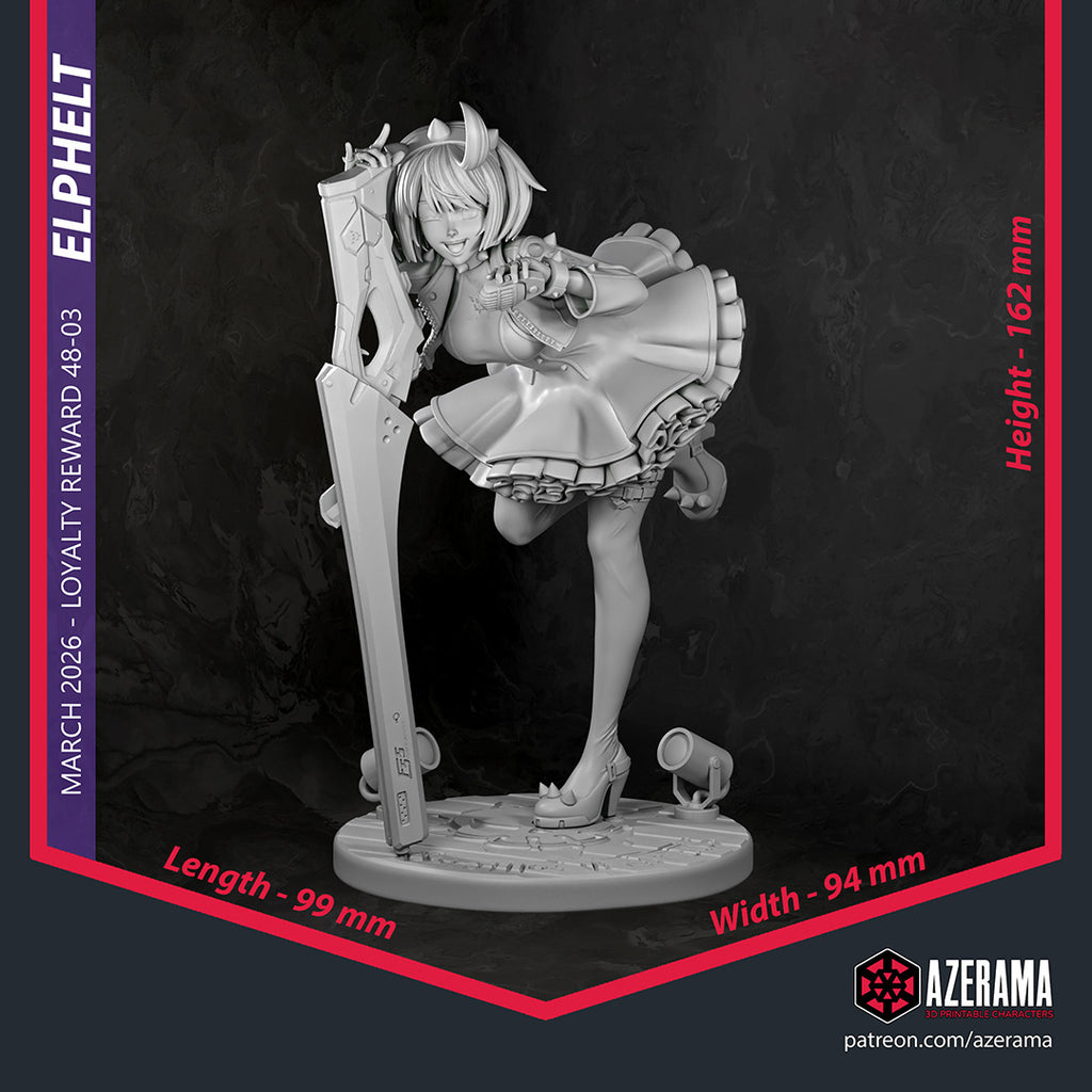 Elphelt (Guilty Gear) resin figure by Azerama — studio render 5