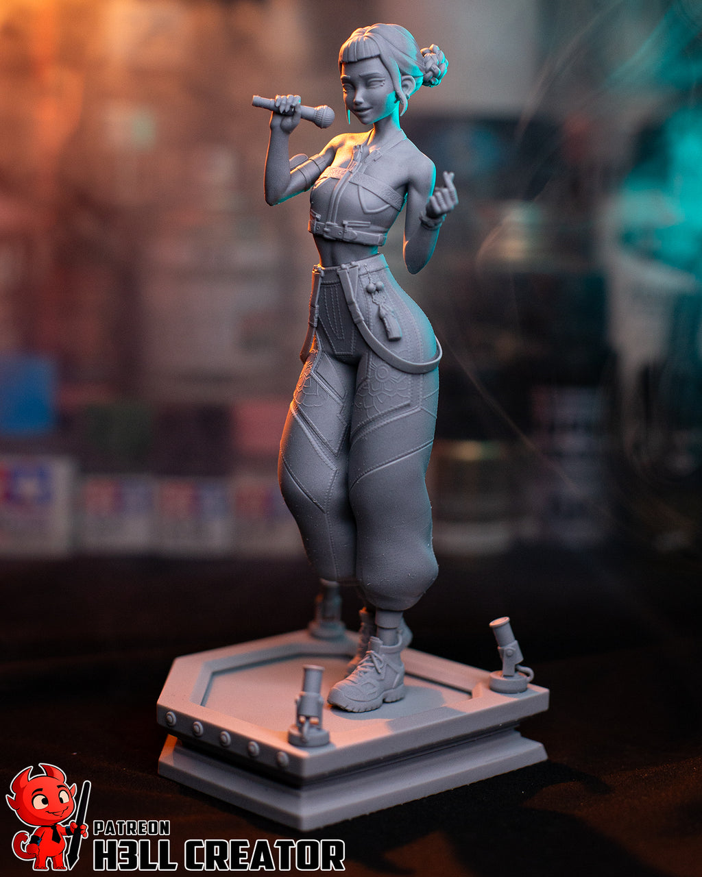 Rumi, Mira and Zoey (KPop Demon Hunters) resin figure by h3LLcreator — studio render 12