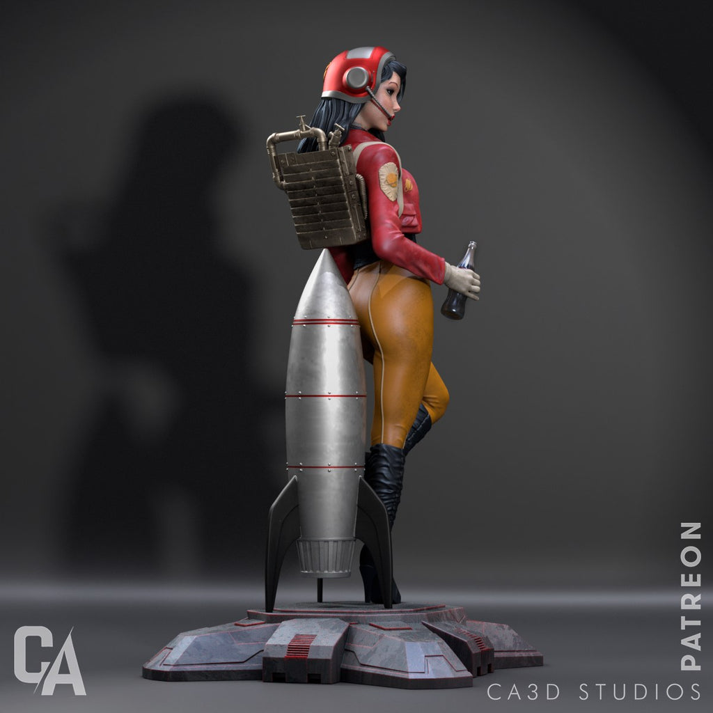 Retro Astronaut (_Original Characters) resin figure by CA 3D Studios — studio render 4