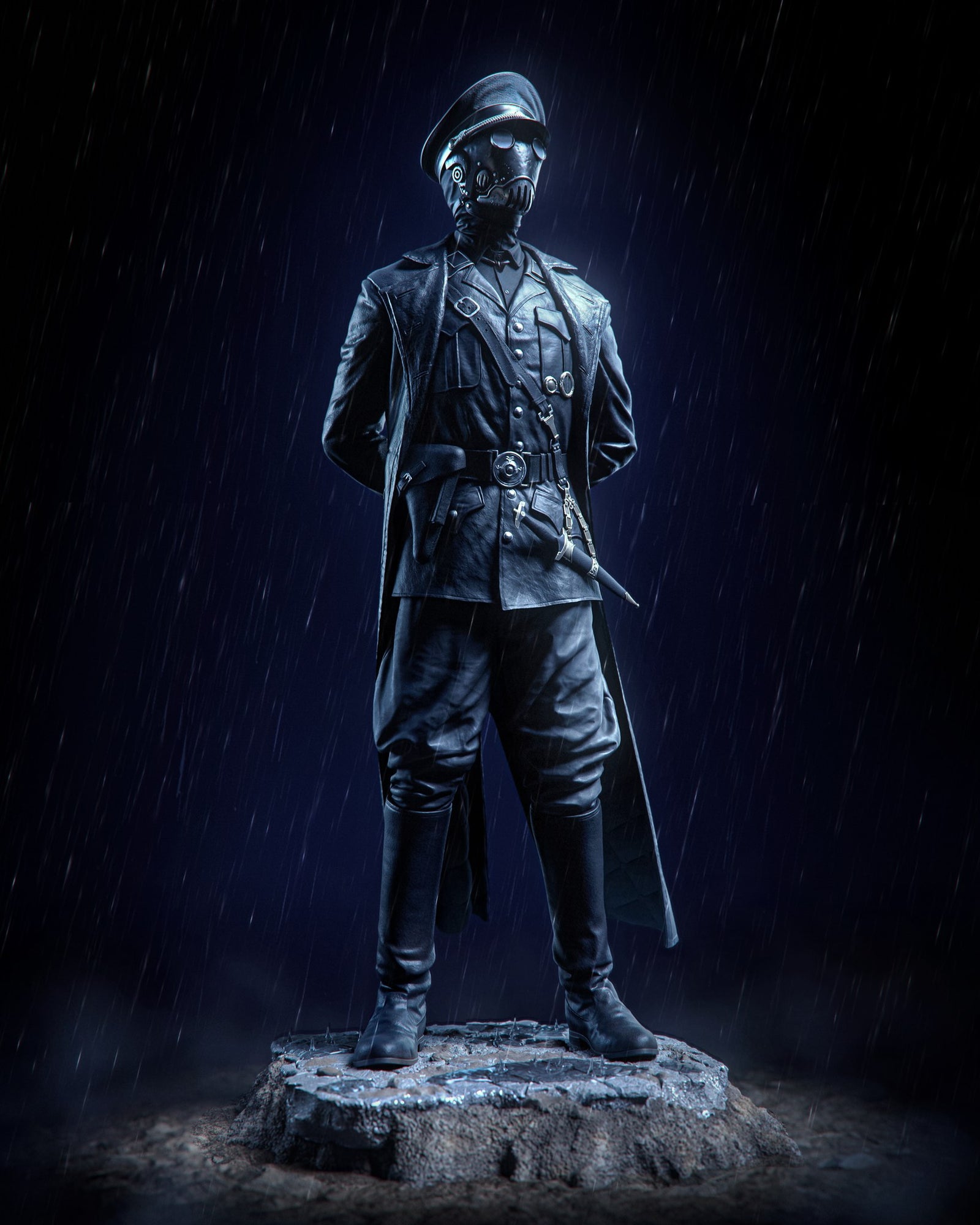 Karl Ruprecht Kroenen Hellboy resin figure by CA 3D Studios — studio preview 1
