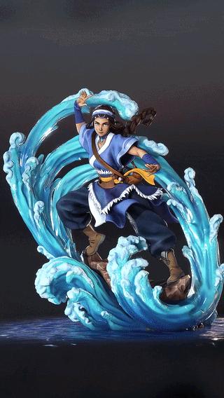 Katara (Avatar The Last Airbender) resin figure by Neko Figurines - full-figure frame from the studio preview