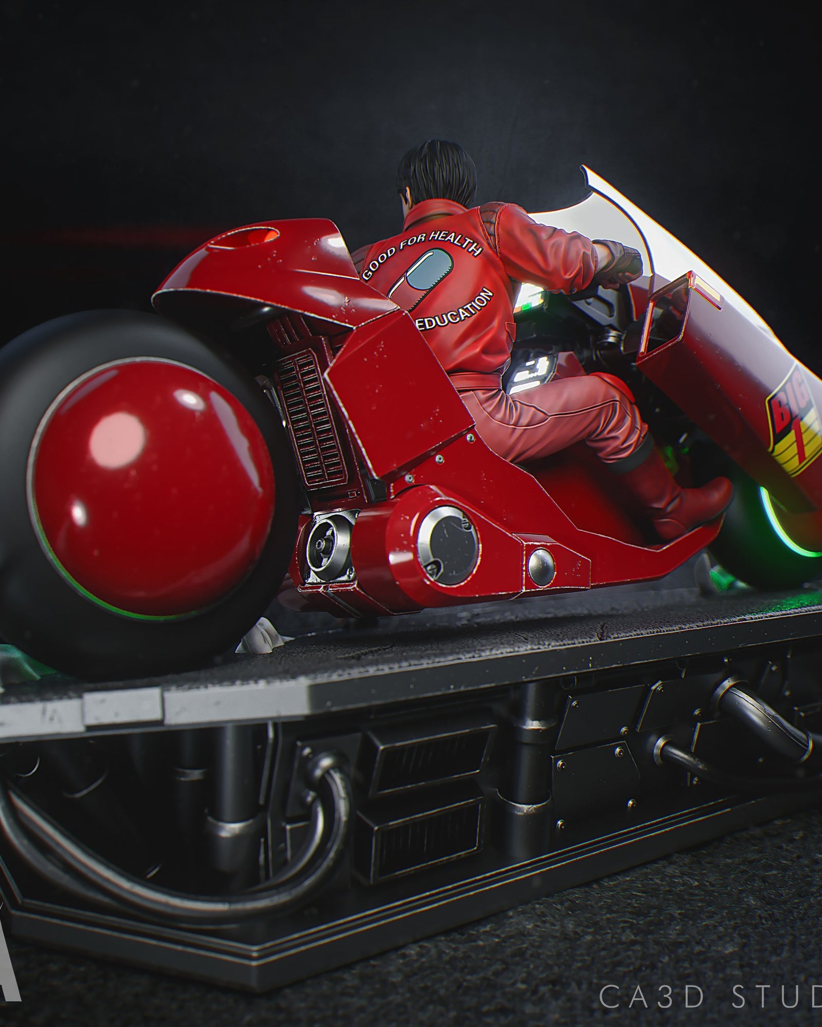 Shotaro Kaneda (Akira) resin figure by CA 3D Studios — studio render 5
