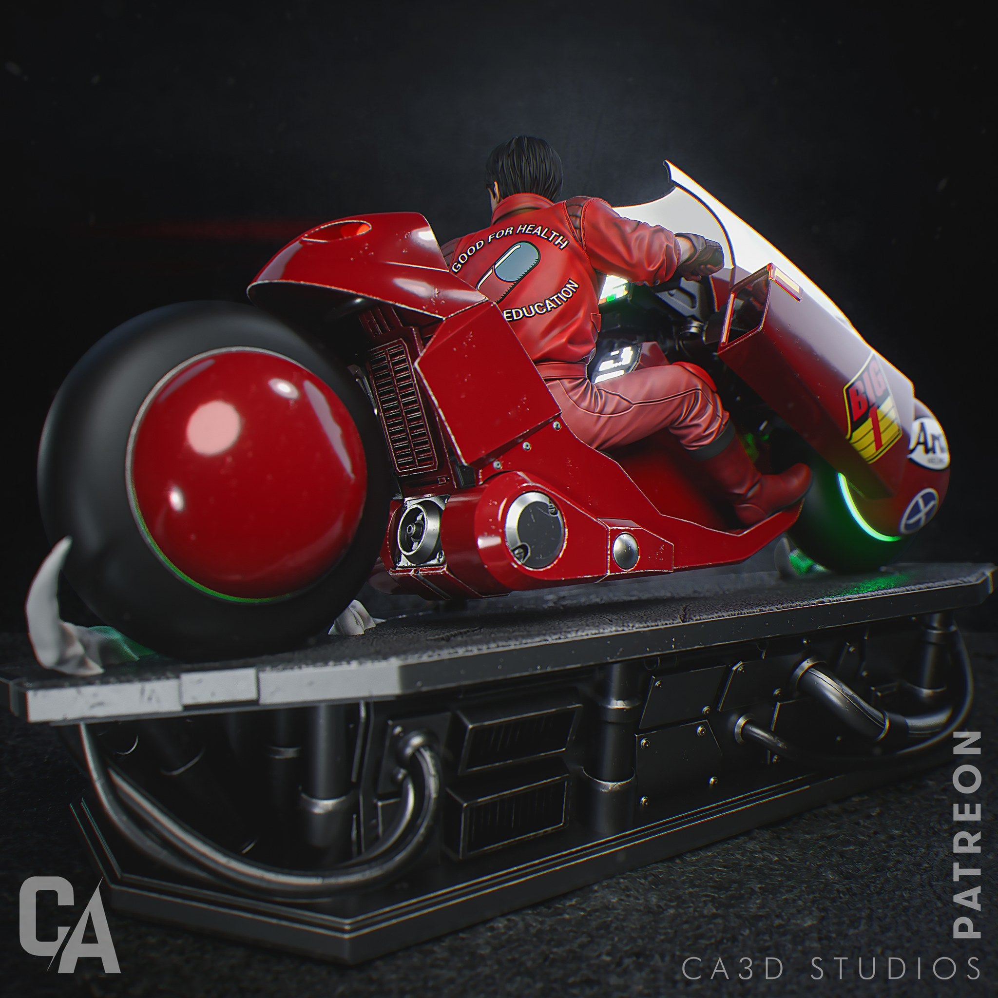Shotaro Kaneda (Akira) resin figure by CA 3D Studios — studio render 5