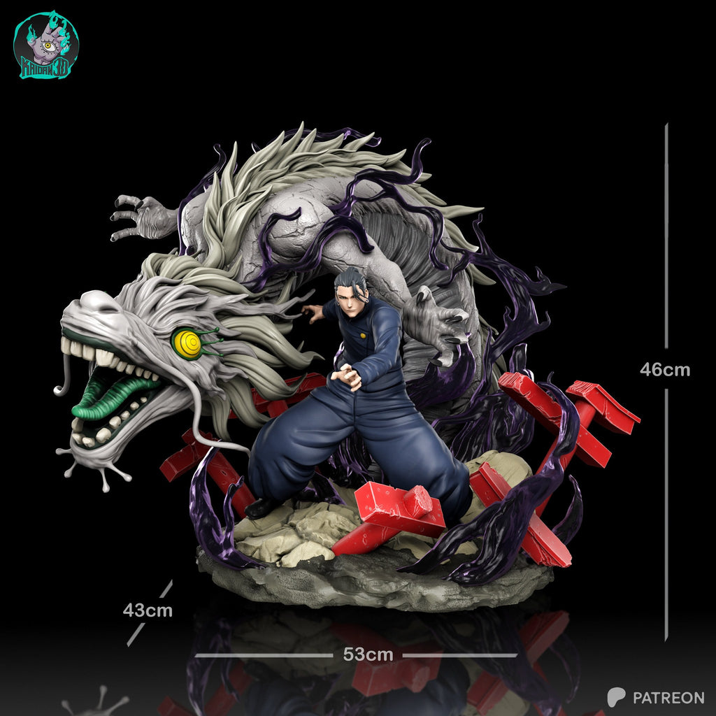 Suguru Geto (Jujutsu Kaisen) resin figure by Kaidan 3D — studio render 5